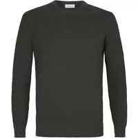 Profuomo - Pullover Garment Dye Donkergroen - S - Modern-fit