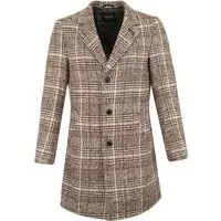 Scotch and Soda - Coat Ruit Bruin - M - Modern-fit