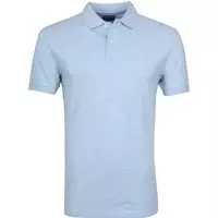 Profuomo - Short Sleeve Polo Lichtblauw - XXL - Slim-fit