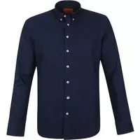 Suitable - Overhemd BD Oxford Donkerblauw - S - Heren - Slim-fit