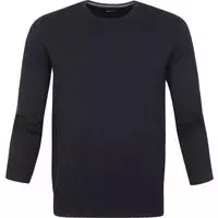 Suitable - Respect Oini Pullover O-hals Donkerblauw - M - Slim-fit