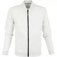 No-Excess - Bomber Zip Vest Chalk - XL - Modern-fit