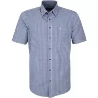 Casa Moda - Overhemd Ruit Blauw - XXL - Heren - Regular-fit