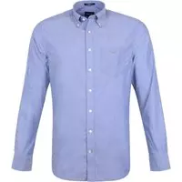 Gant - Casual Overhemd Broadcloth Lichtblauw - M - Heren - Regular-fit
