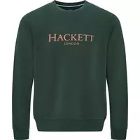 Hackett - Trui Logo Donkergroen - M - Slim-fit