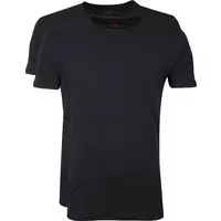 Levi's - T-shirt Ronde Hals Zwart 2Pack - S - Slim-fit