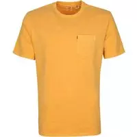 Levi's - T-Shirt Pocket Garment Dyed Oranje - L - Comfort-fit