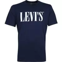 Levi's - T-shirt Logo Navy - XL - Regular-fit