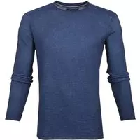 Marc O'Polo - Trui Structured Donkerblauw - XXL - Modern-fit