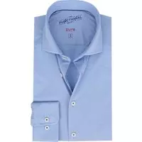 Pure - Functional Overhemd Lichtblauw - Maat 38 - Slim-fit