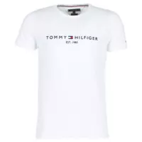 Tommy Hilfiger - Logo T-shirt Wit - XS - Modern-fit