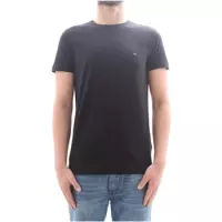 Tommy Hilfiger - T-shirt Stretch Zwart - XXL - Slim-fit