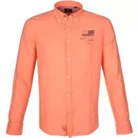 New Zealand Auckland - Overhemd Rakaia Neon Oranje - L - Heren - Modern-fit