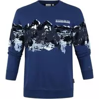 Napapijri - Barey Sweater Blauw - M - Comfort-fit