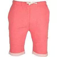 KnowledgeCotton Apparel - ledge Cotton Apparel Short Melange Rood - Slim-fit - Broek Heren maat XL