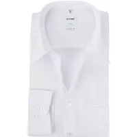 OLYMP - Luxor CF Overhemd Wit SL7 - 48 - Heren - Comfort-fit - Extra Lange Mouwlengte