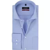 Seidensticker - Modern-Fit Overhemd Blauw - 39 - Heren - Modern-fit