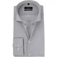 Seidensticker - Overhemd Grijs - 39 - Heren - Tailored-fit