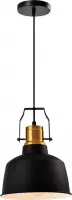 QUVIO Hanglamp industrieel - Lampen - Plafondlamp - Verlichting - Verlichting plafondlampen - Keukenverlichting - Lamp - E27 Fitting - Met 1 lichtpunt - Voor binnen - Metaal - Aluminium - D 2