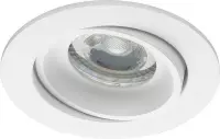 Noxion Verzonken Spot Vision MR16 Kantelbaar Wit | Zaagmaat 69mm - GU10 Fitting.