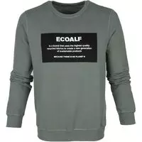 Ecoalf - Sweater Khaki Groen - L - Regular-fit