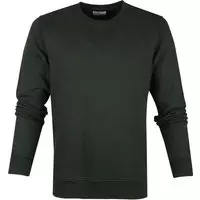 Colorful Standard - Sweater Organic Donkergroen - L - Regular-fit