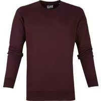 Colorful Standard - Sweater Organic Bordeaux - Heren - Maat XL - Regular-fit