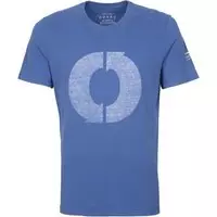 Ecoalf - T-Shirt Logo Print Blauw - L - Modern-fit