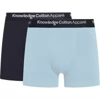 KnowledgeCotton Apparel - Boxershorts Maple 2-Pack Lichtblauw - XL - Body-fit