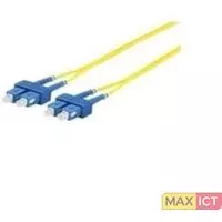 MicroConnect Microconnect SC/PC-SC/PC 1m. Snoerlengte: 1 m, Aansluiting 1: SC, Aansluiting 2: SC, Full duplex