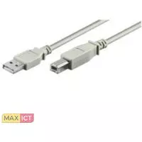 MicroConnect Microconnect USB 2.0 A-B 0.5m M-M. Lengte snoer: 0,5 m, Aansluiting 1: USB A, Aansluiting 2: USB B, USB-versie: USB 2.0, Geslacht connector: Mannelijk/Mannelijk, Kleur