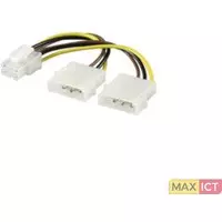 MicroConnect Microconnect PI1919. Aansluiting 1: Molex (4-pin), Aansluiting 2: PCI-E (6-pin), Geslacht connector: Mannelijk/Vrouwelijk