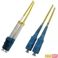 MicroConnect Microconnect LC/PC-SC/PC 5m 9/125 SM. Snoerlengte: 5 m, Aansluiting 1: LC, Aansluiting 2: SC, Full duplex