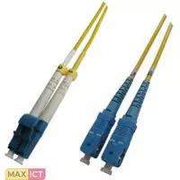MicroConnect Microconnect LC/PC-SC/PC 3m 9/125 SM. Snoerlengte: 3 m, Aansluiting 1: LC, Aansluiting 2: SC, Full duplex