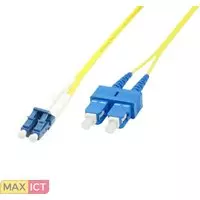 MicroConnect Microconnect LC/PC-SC/PC 1m 9/125 SM. Snoerlengte: 1 m, Aansluiting 1: LC, Aansluiting 2: SC, Full duplex