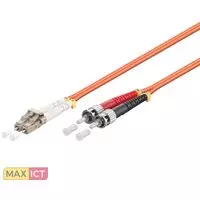 MicroConnect Microconnect LC/PC-ST/PC 1m. Snoerlengte: 1 m, Aansluiting 1: LC, Aansluiting 2: ST, Full duplex
