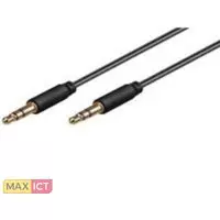 MicroConnect 3.5mm/3.5mm 5m 5m 3.5mm 3.5mm Zwart audio kabel