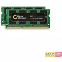 MicroMemory DDR3 4GB. Component voor: Notebook, Intern geheugen: 4 GB, Geheugenlayout (modules x formaat): 2 x 2 GB, Intern geheugentype: DDR3, Kloksnelheid geheugen: 1066 MHz