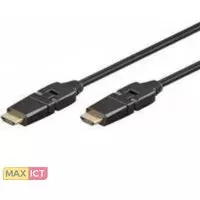 MicroConnect HDM19191.5FS 1.5m HDMI HDMI Zwart HDMI kabel