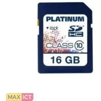 Platinum Bestmedia 16GB SDHC. Capaciteit: 16 GB, Soort flashgeheugen: SDHC, Flash memory klasse: Klasse 10, Leessnelheid: 20 MB/s, Schrijfsnelheid: 10 MB/s. Kleur van het product: