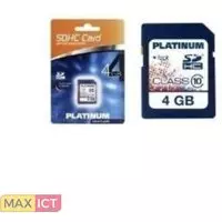 Platinum Bestmedia 32GB SDHC. Capaciteit: 32 GB, Soort flashgeheugen: SDHC, Flash memory klasse: Klasse 10, Leessnelheid: 20 MB/s, Schrijfsnelheid: 10 MB/s. Kleur van het product: