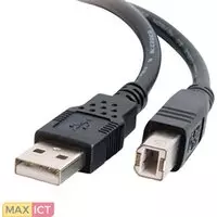 Cables To Go 2 m USB 2.0 A/B kabel - zwart. Lengte snoer: 2 m, Aansluiting 1: USB A, Aansluiting 2: USB B, USB-versie: USB 2.0, Geslacht connector: Mannelijk/Mannelijk, Kleur van h