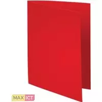 Exacompta "FOLDYNE 180"" Red. Formaat: A4, Kleur van het product: Rood. Breedte: 240 mm, Hoogte: 320 mm. Aantal per doos: 100 stuk(s)"