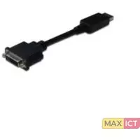 MicroConnect Microconnect DPDVI015. Lengte snoer: 0,15 m, Aansluiting 1: DisplayPort, Aansluiting 2: DVI-I 24+5