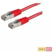 Roline Value S/FTP (PiMF) Patchkabel, Cat. 6, rood 5,0m. Snoerlengte: 5 m, Kabel standaard: Cat6, Kabelafscherming: S/FTP (S-STP), Aansluiting 1: RJ-45, Aansluiting 2: RJ-45