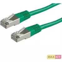Roline Value S/FTP (PiMF) Patchkabel, Cat. 6, groen 5,0m. Kleur van het product: Groen. Impedantie: 100 Ohm, Lengte: 5 mm
