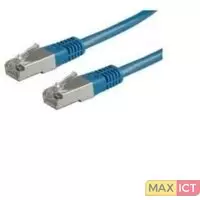 Roline Value S/FTP (PiMF) Patchkabel, Cat. 6, blauw 10,0m. Snoerlengte: 10 m, Kabel standaard: Cat6, Kabelafscherming: S/FTP (S-STP), Aansluiting 1: RJ-45, Aansluiting 2: RJ-45