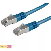 Roline ROLINE S/FTP Patchkabel Cat.5e, blauw, 3m. Snoerlengte: 3 m, Kabel standaard: Cat5e, Kabelafscherming: SF/UTP (S-FTP), Aansluiting 1: RJ-45, Aansluiting 2: RJ-45