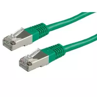 Roline ROLINE S/FTP Patchkabel Cat.6, 15m, groen 15m. Snoerlengte: 15 m, Kabel standaard: Cat6, Kabelafscherming: SF/UTP (S-FTP), Aansluiting 1: RJ-45, Aansluiting 2: RJ-45