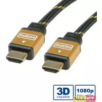 Roline ROLINE GOLD HDMI High Speed Kabel met Ethernet 15,0m. Lengte snoer: 15 m, Aansluiting 1: HDMI Type A (Standaard), Aansluiting 1 type: Mannelijk, Aansluiting 2: HDMI Type A (